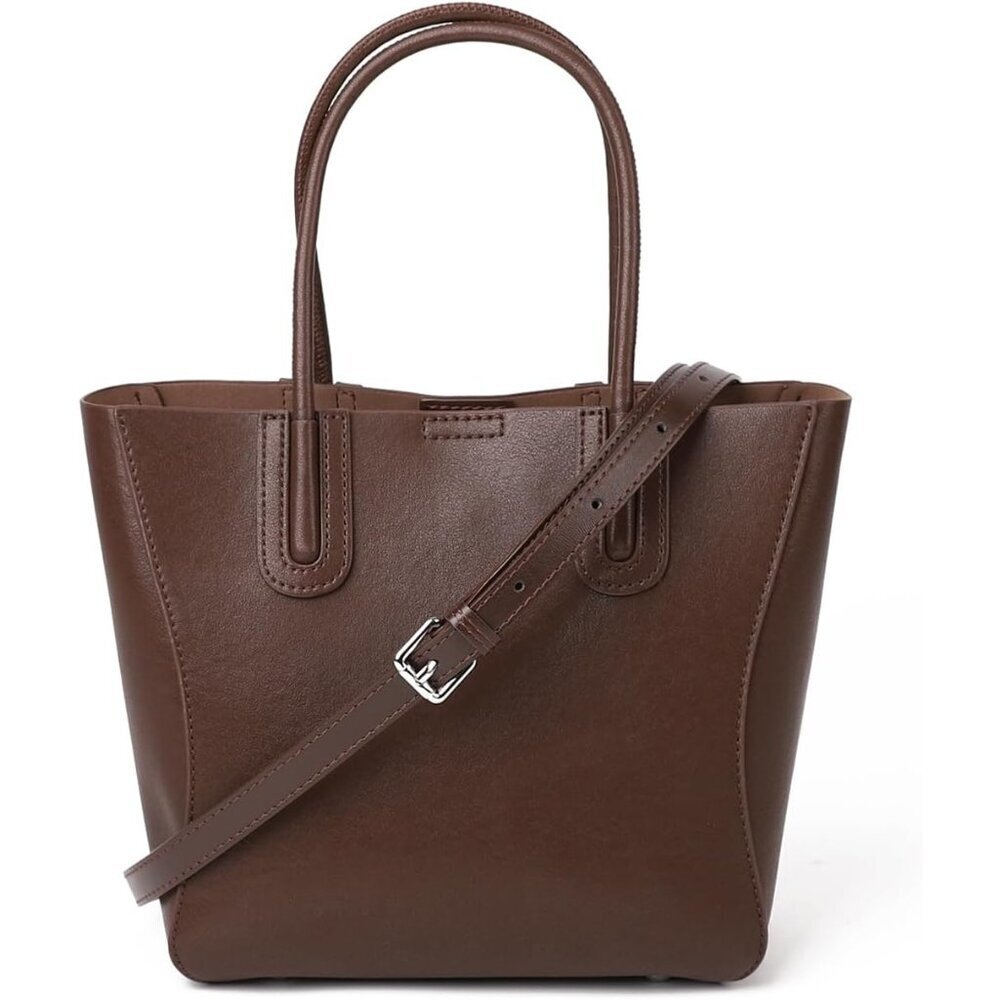 Genuine Leather Tote Bag Women's Shoulder Crossbody Purse Organizer